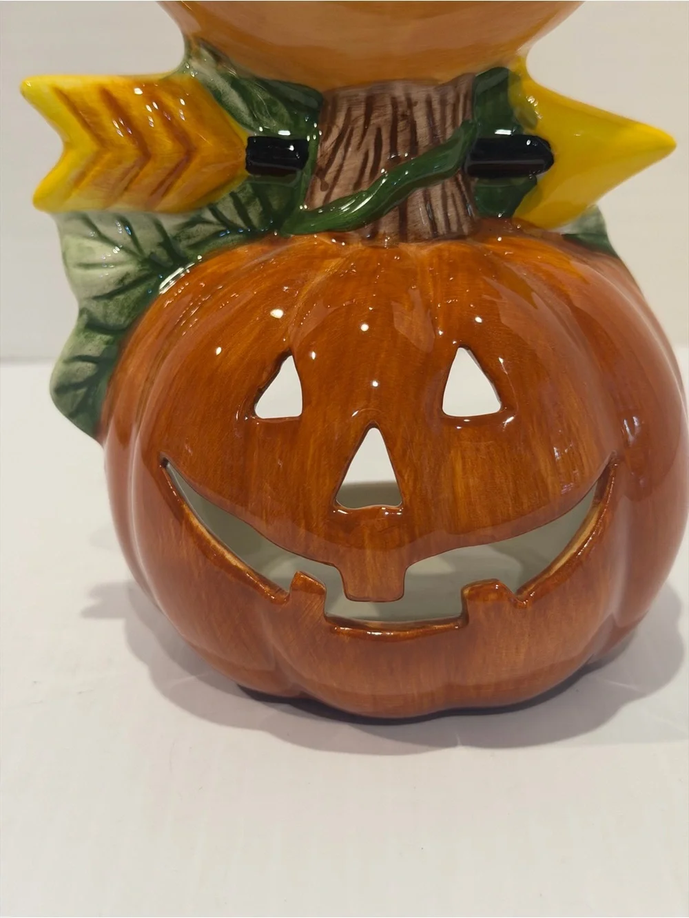 Halloween Sakura Earthenware Votive Holder DEBBIE MUMM Vtg 1998 Ceramic